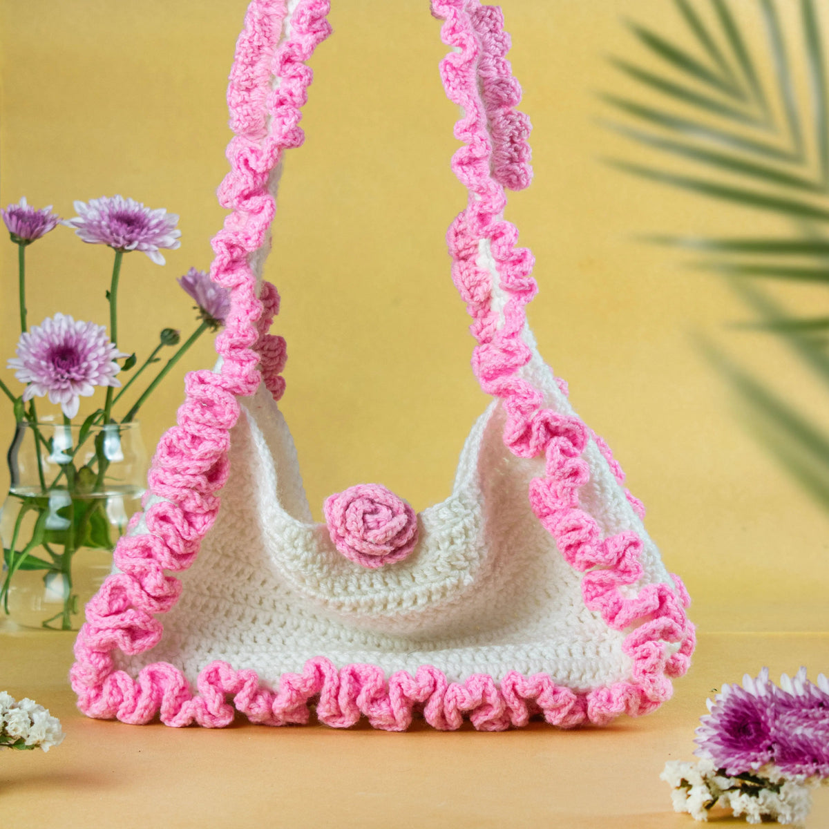 Flora Crochet Handbag – Nature-Inspired Handmade Beauty TERRY ROGER