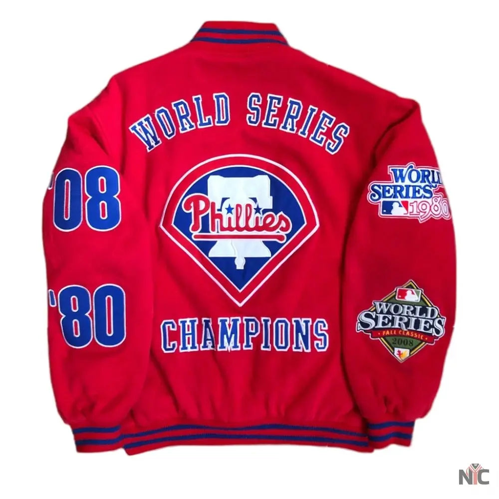 2008 Philadelphia Phillies World Series Champions Jacket Clanton Jacket