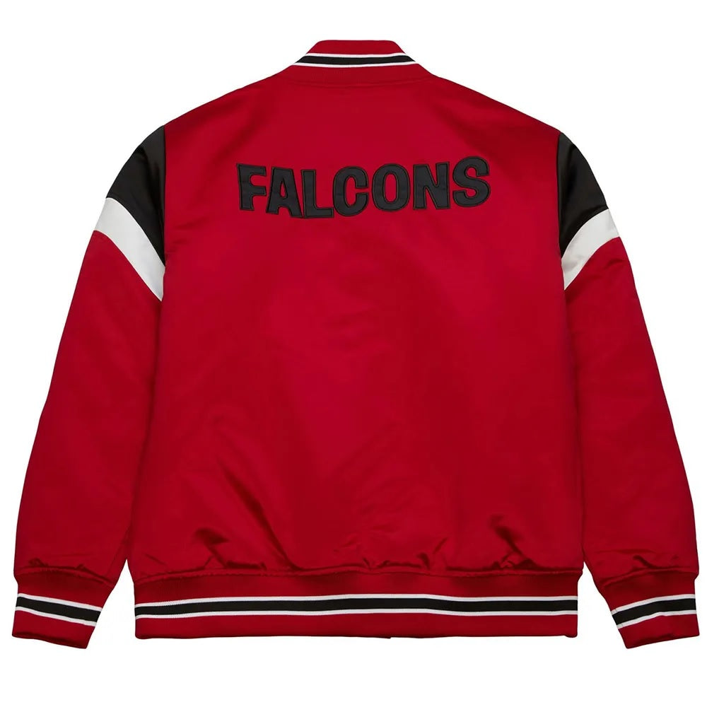 Atlanta Falcons Heavyweight Satin Jacket - back view