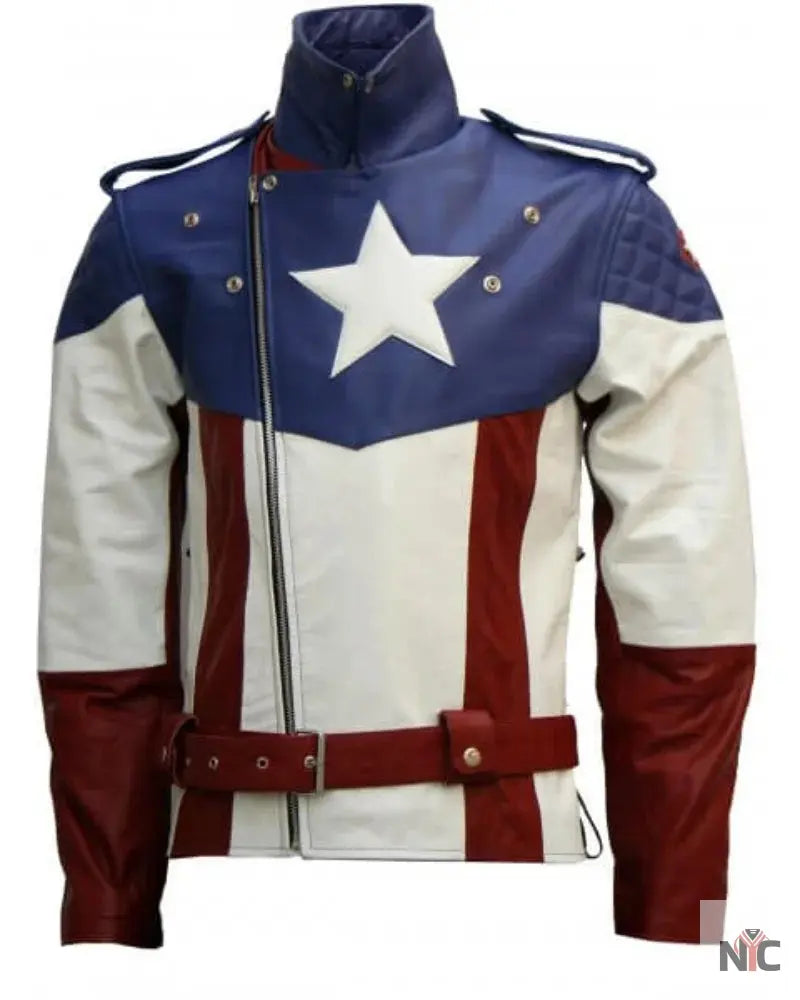 Avenger Hot Version Captain America Leather Jacket Clanton Jacket