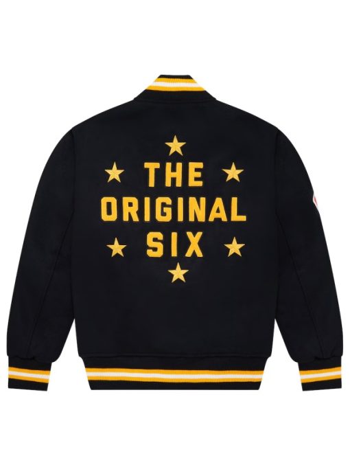 OVO Boston Bruins Varsity Jacket - back view