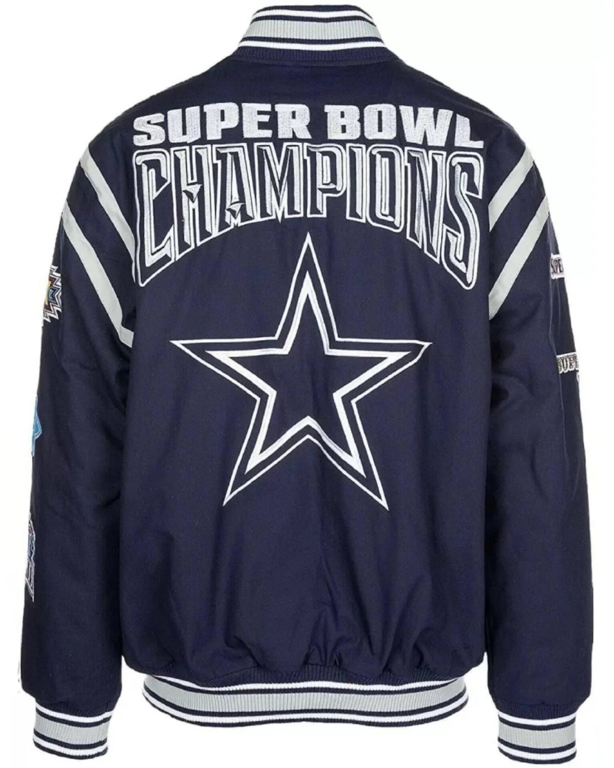 Dallas Cowboys Super Bowl Champions Jacket - back view