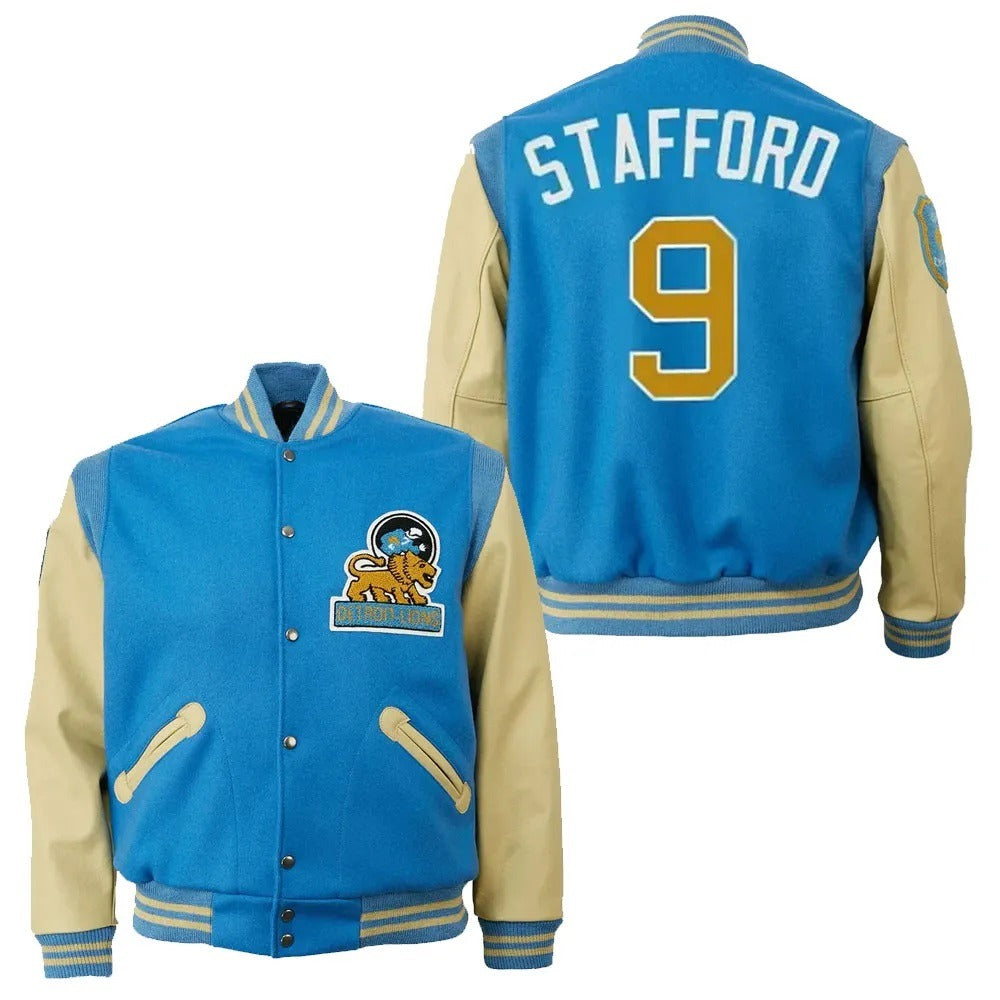 Detroit Lions 9 Matthew Stafford Jacket - side view