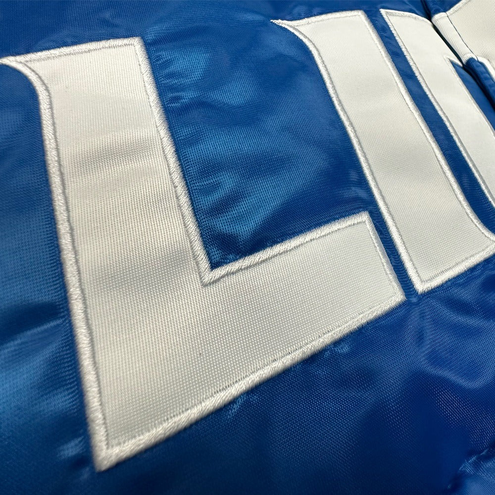 Detroit Lions Bronx Bubble Satin Puffer Jacket - back view