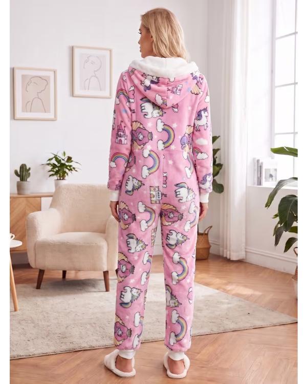 Elsbeth S04 Carrie Preston Pink Unicorn Print Onesie - view 3