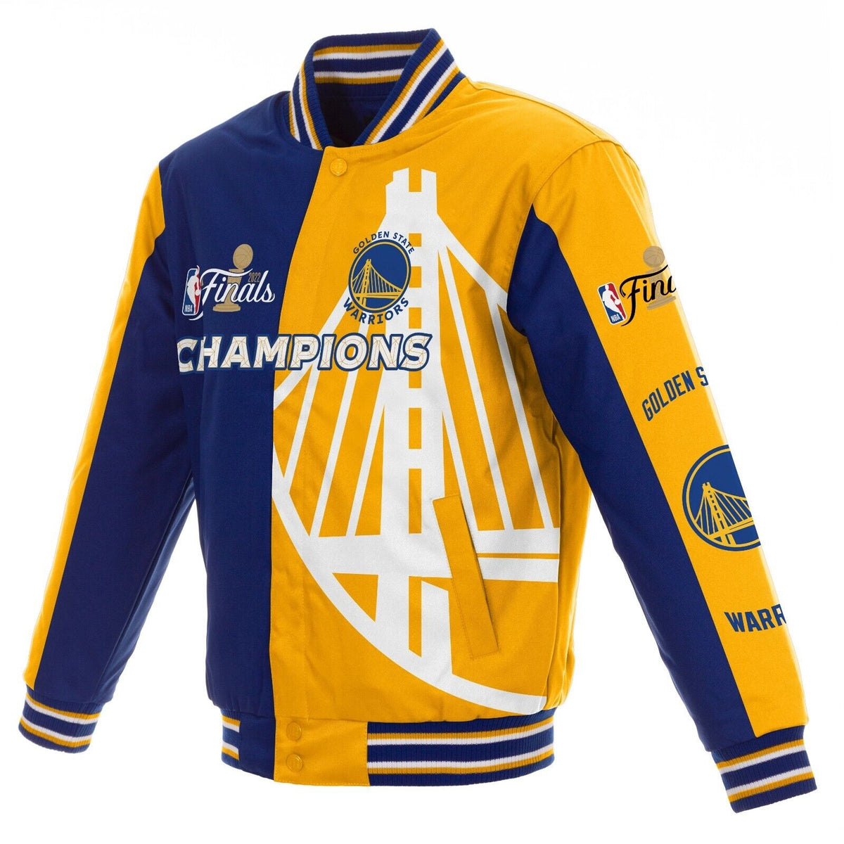 Golden State Warriors Championship Jacket - back view