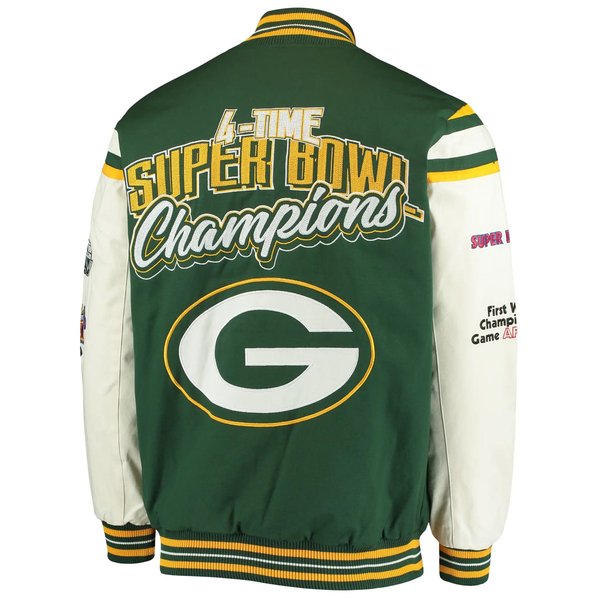 Green Bay Packers Super Bowl Jacket - side view