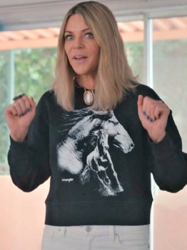 Hacks S02 Kaitlin Olson Horse Print Sweatshirt