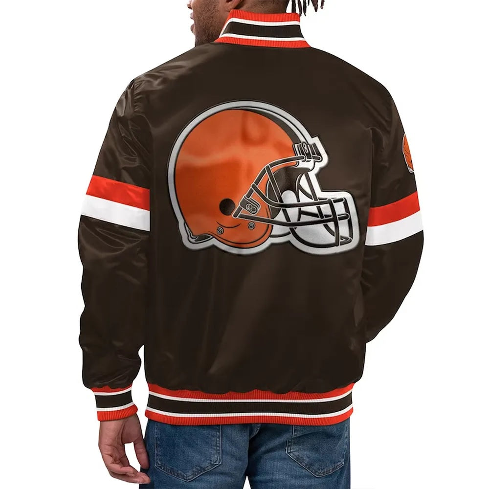 Home Game Cleveland Browns Jacket - back view