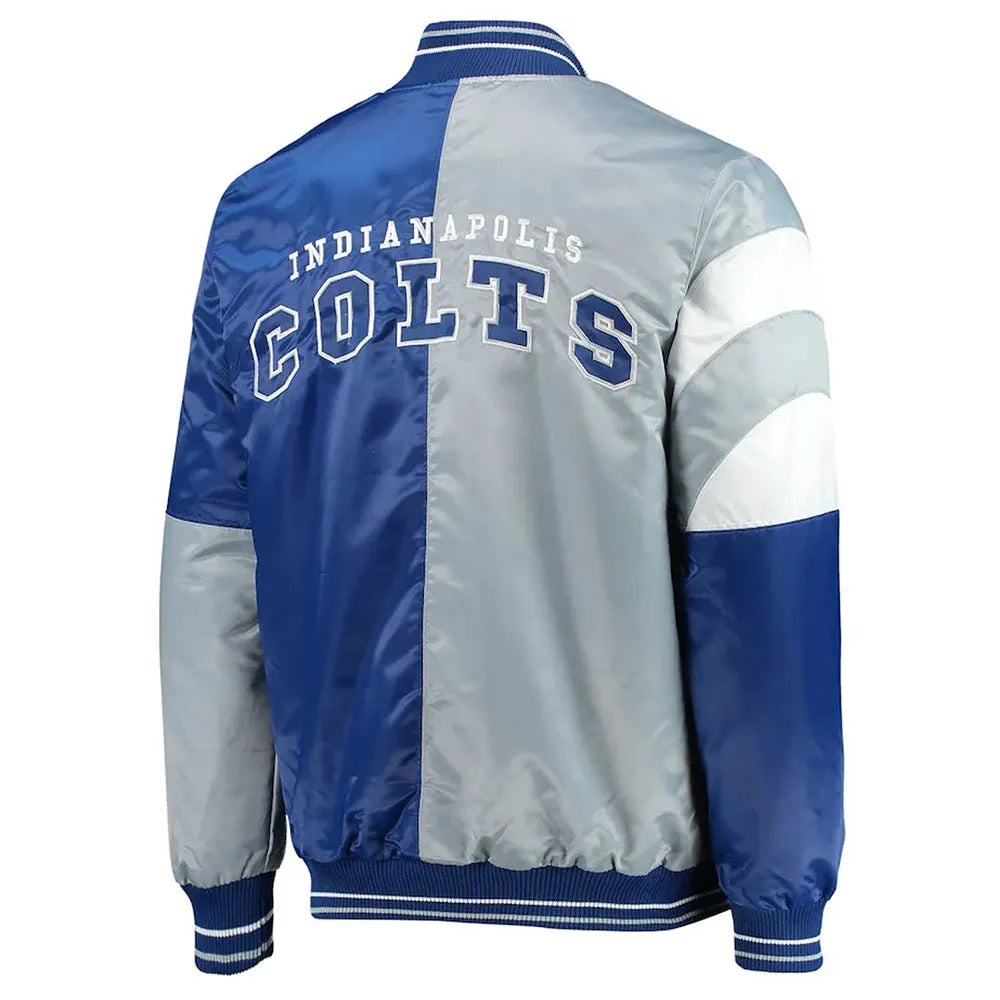 Indianapolis Colts Leader Varsity Satin Jacket - alternate view
