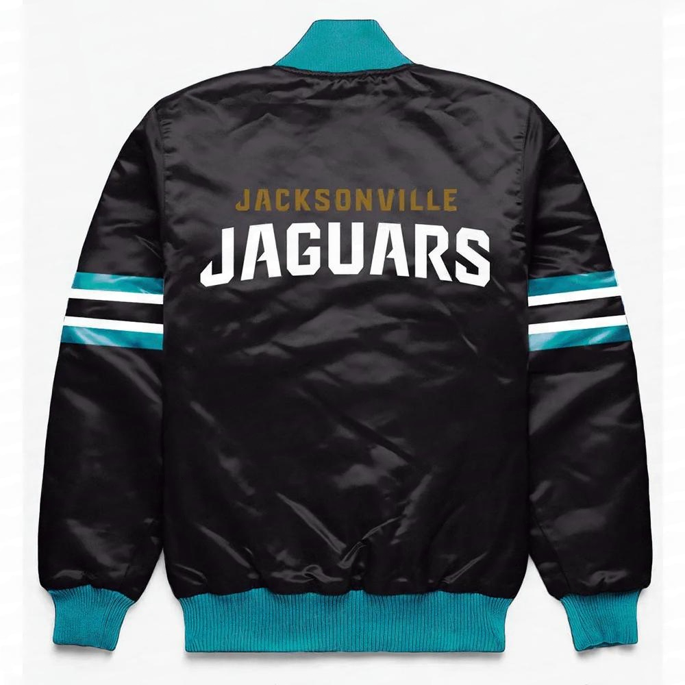 Jacksonville Jaguars Button Down Jacket - back view