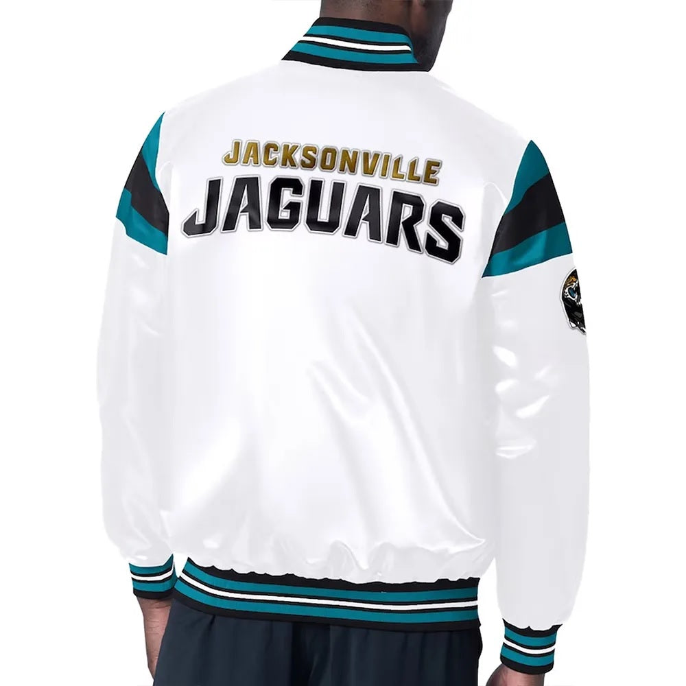 Jacksonville Jaguars Midweight Satin Jacket - back view