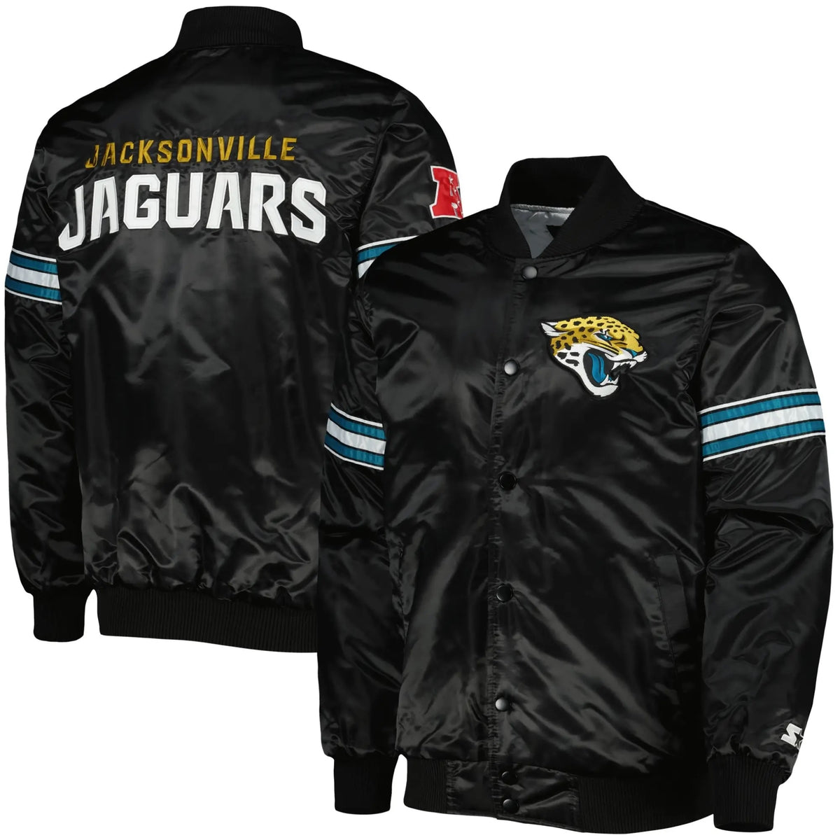 Jacksonville Jaguars Starter The Pick and Roll Satin Jacket - side view