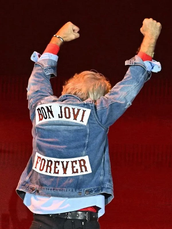 Jon Bon Jovi Wembley Stadium Denim Jacket - front view