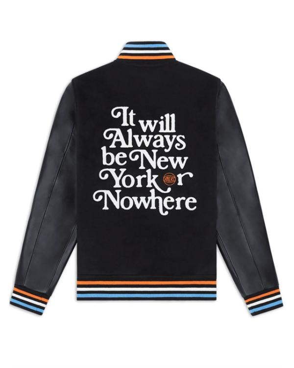 Mariska Hargitay Knicks Playoff Game Varsity Jacket
