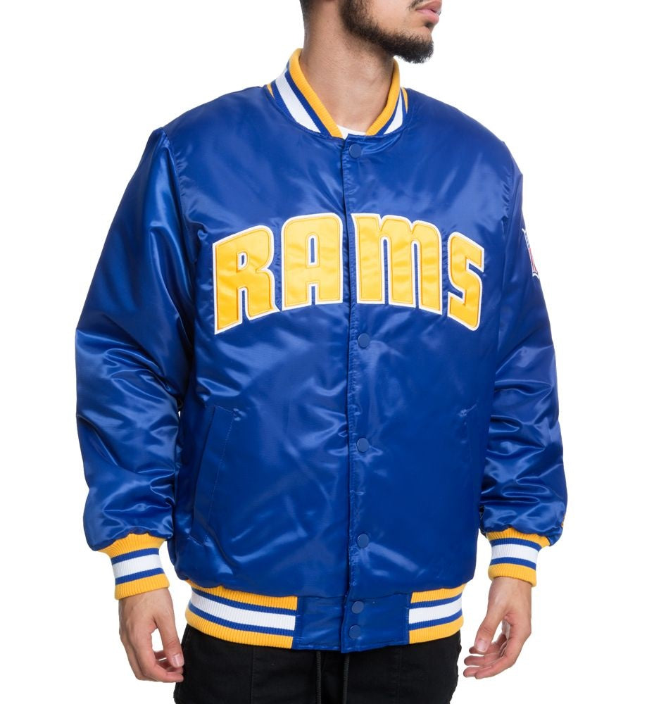 Los Angeles Rams Full-Snap Satin Jacket