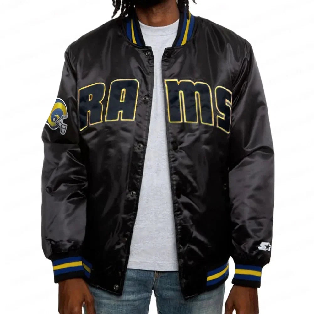 Los Angeles Rams Royal Bomber Full-Zip Jacket