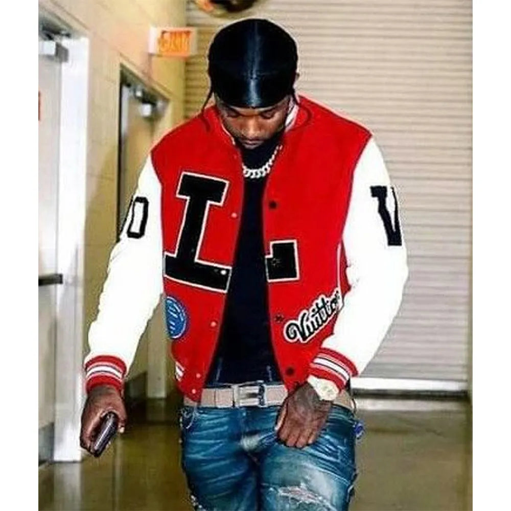 Louis Vuitton Dreaming Red Varsity Jacket
