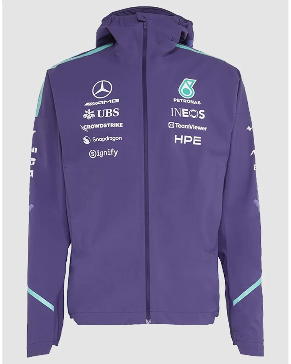 Mercedes AMG F1 Vanda Bloom Team Purple Rain Jacket - view 2