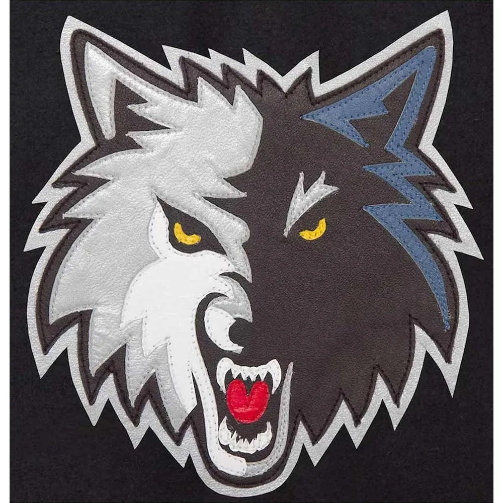 Minnesota Timberwolves Domestic Black and Royal Jacket