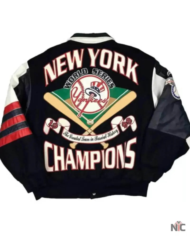 NY Yankees World Series 1998 Champions Jacket Clanton Jacket