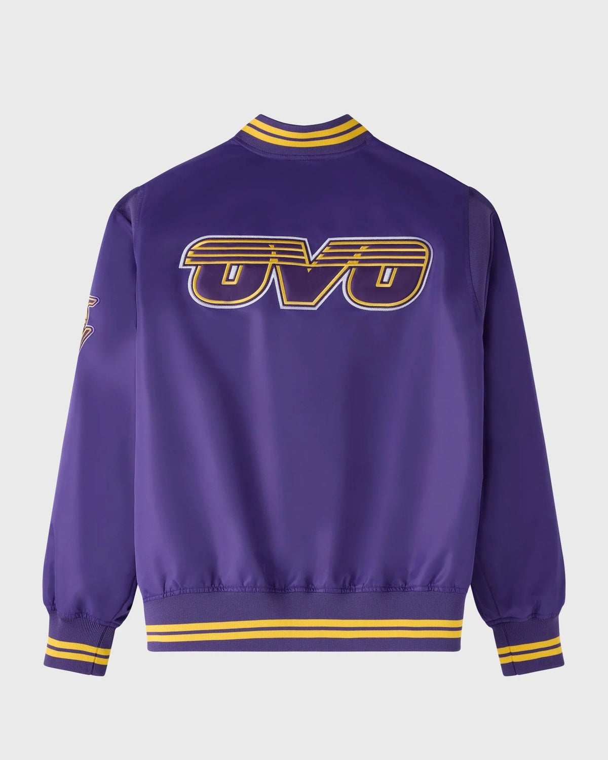 OVO NBA Los Angeles Lakers Varsity Jacket - back view