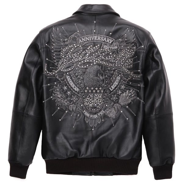 Pelle Pelle American Legend Plush Black Jacket - back view