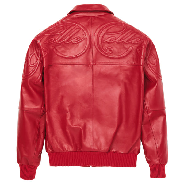 Pelle Pelle Puff Plush Red Jacket - back view