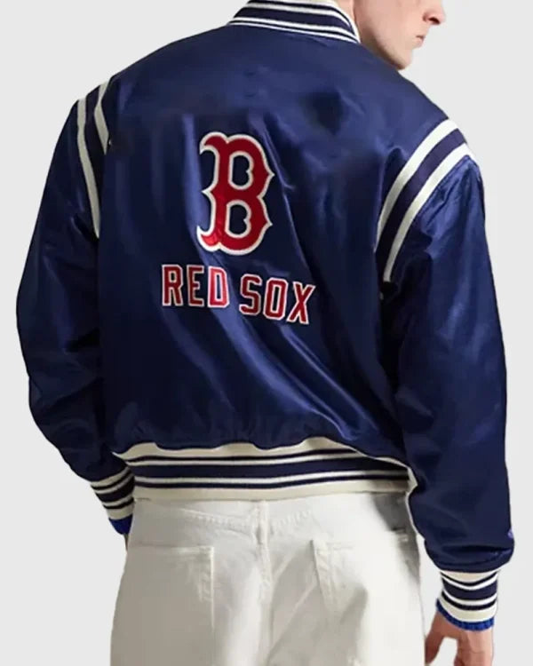 Boston Red Sox Blue Varsity Bomber Jacket - view 3