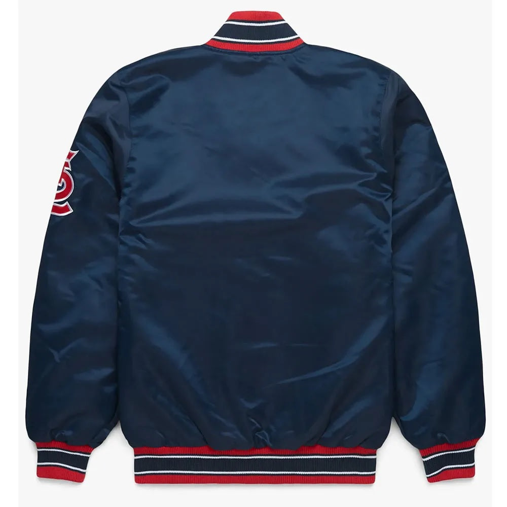 St. Louis Cardinals Navy Bomber Jacket - detail view