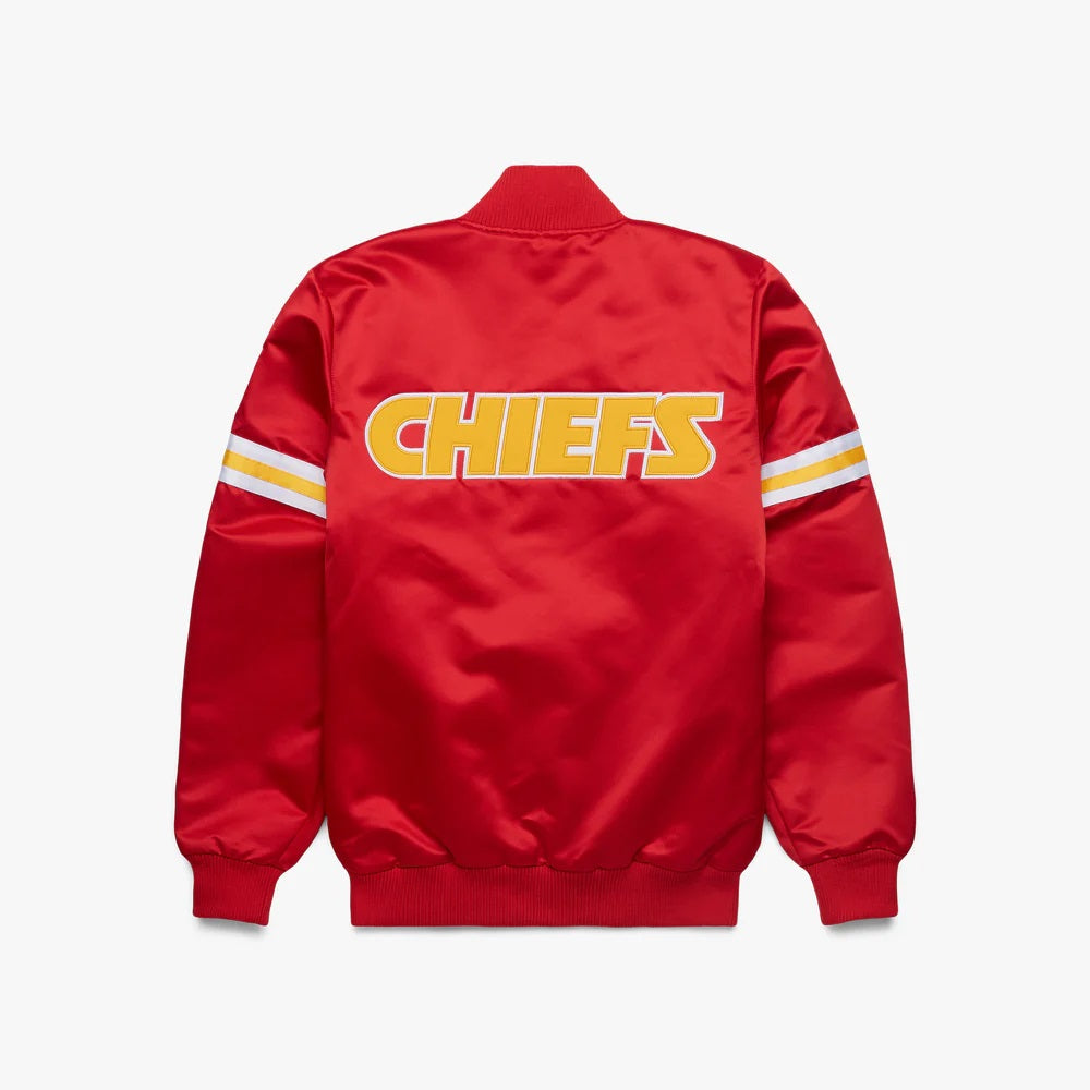 Starter Kansas City Chiefs Heavyweight Satin Jacket - side view