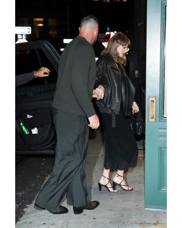 Taylor Swift NYC 2026 Black Leather Jacket - view 2