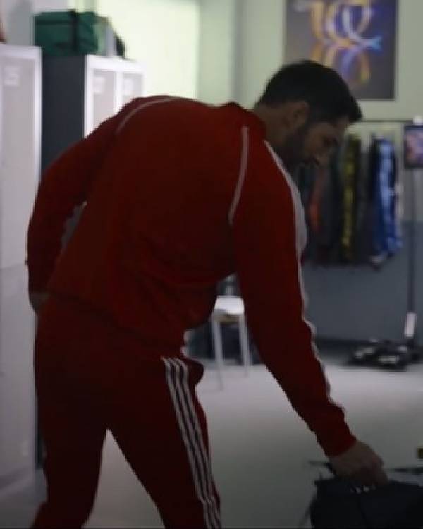 The Thursday Murder Club Tom Ellis Red Tracksuit USA Jackets
