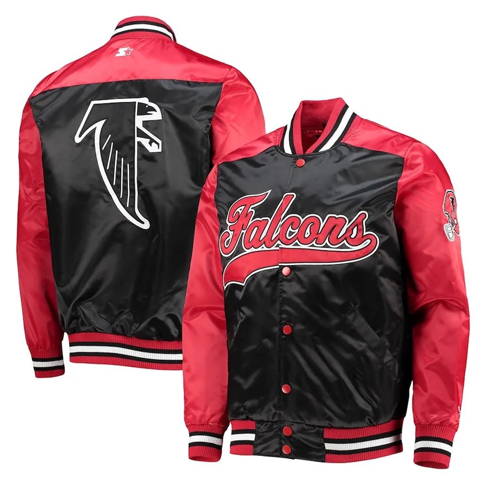 The Tradition II Atlanta Falcons Satin Jacket - side view