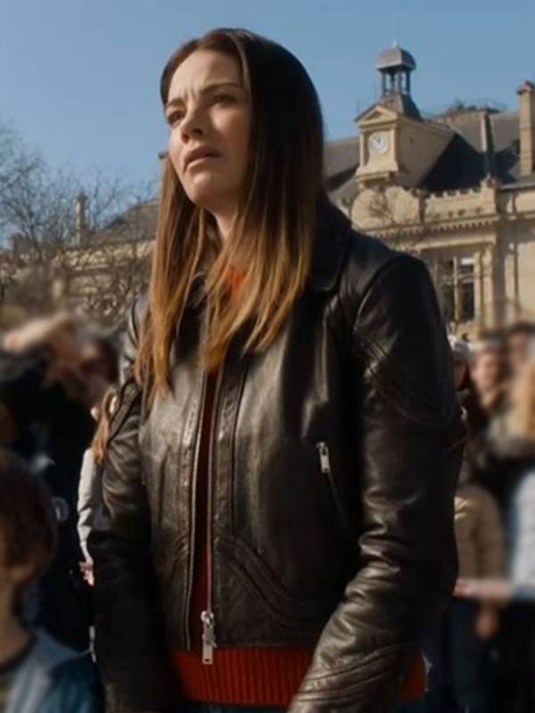 The Family Plan 2 Michelle Monaghan Black Leather Jacket