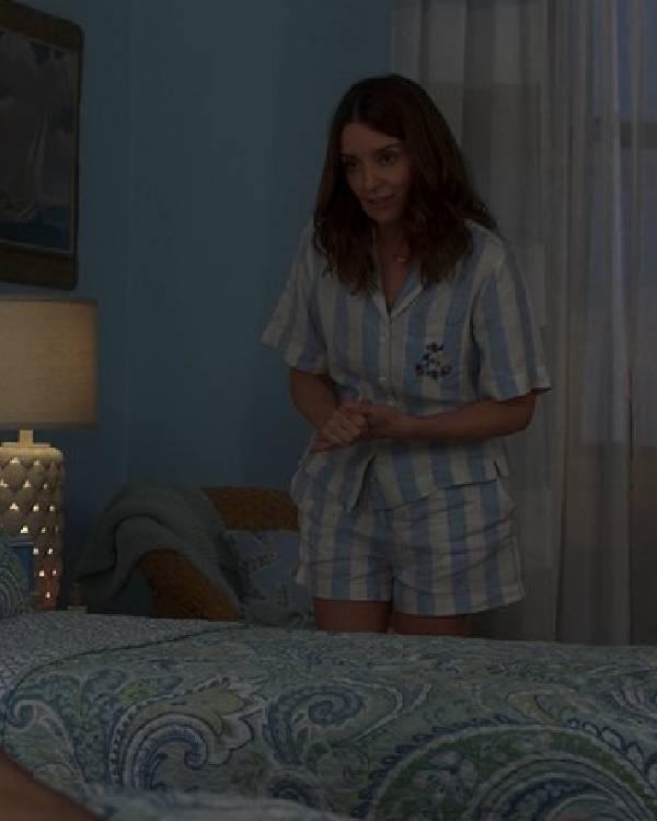 The Four Seasons S02 Tina Fey Blue Striped Pajamas WorthVee