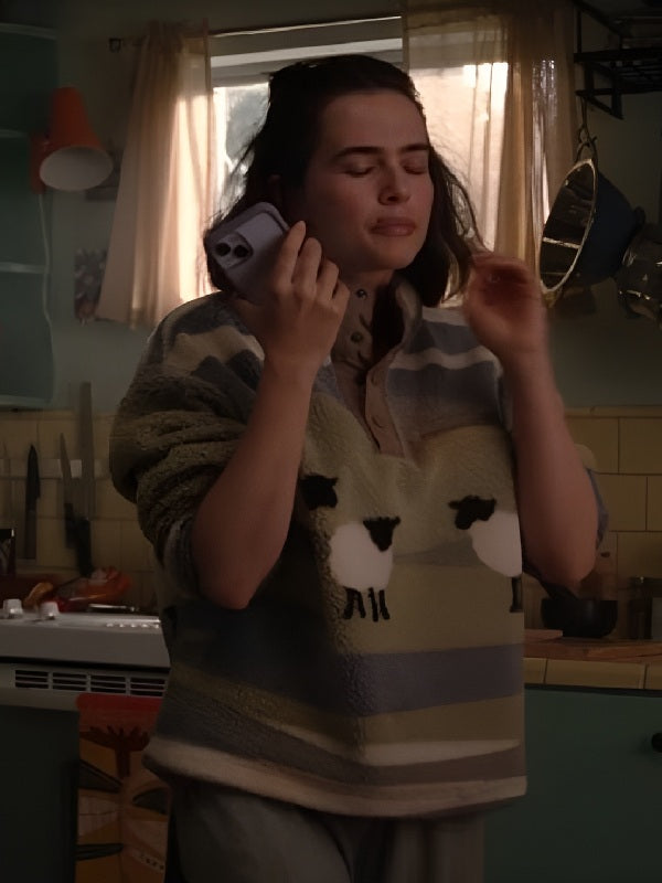 Voicemails for Isabelle Zoey Deutch Sheep Fleece Sweatshirt
