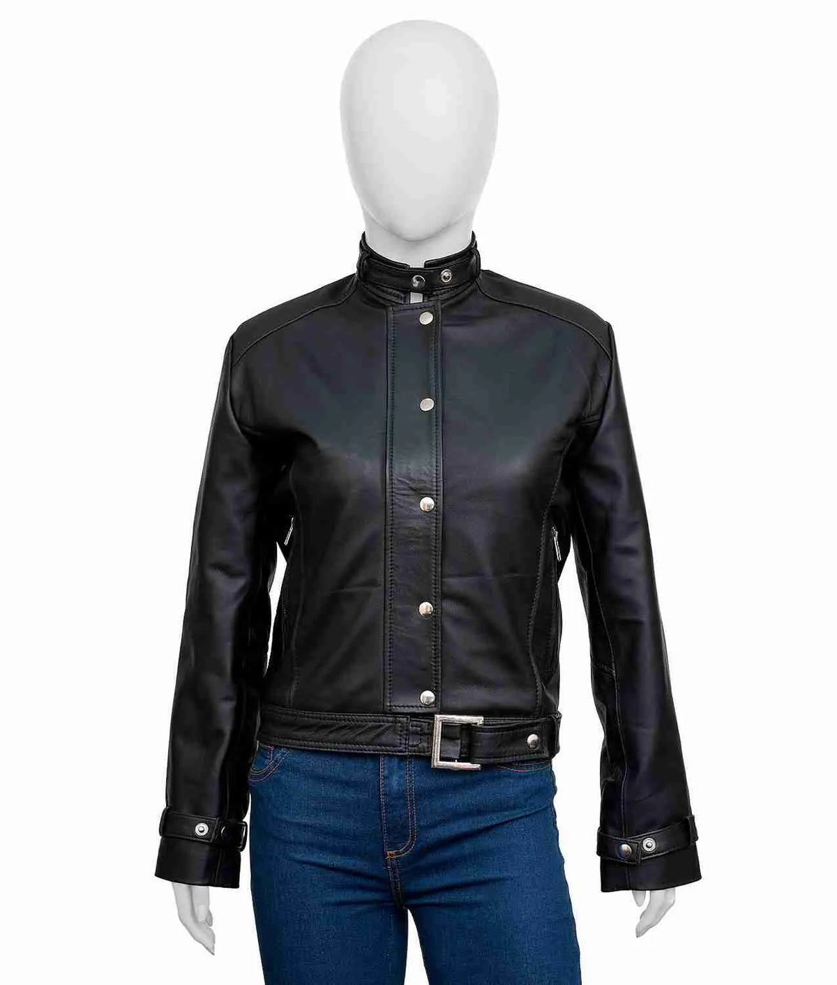 Womens Black Leather Jacket