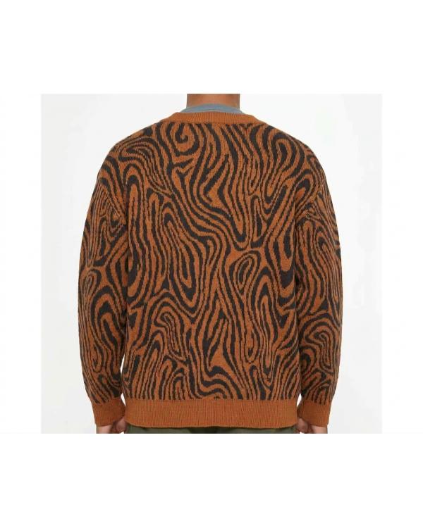 Bobby Moynihan NCIS Origins Season 3 Brown Swirl Print Cardigan - side view