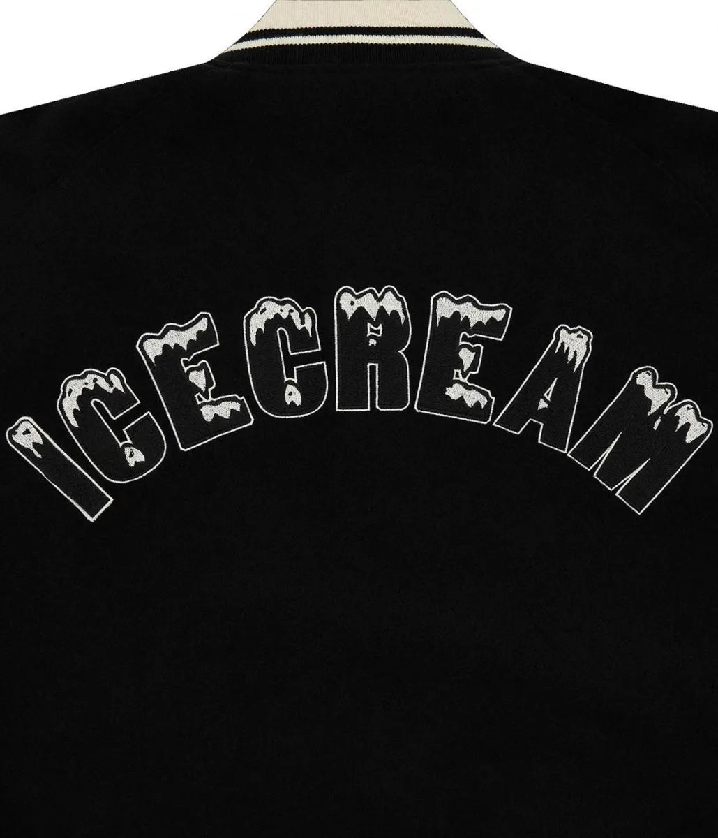 Zebra BBC Varsity Black Jacket - side view