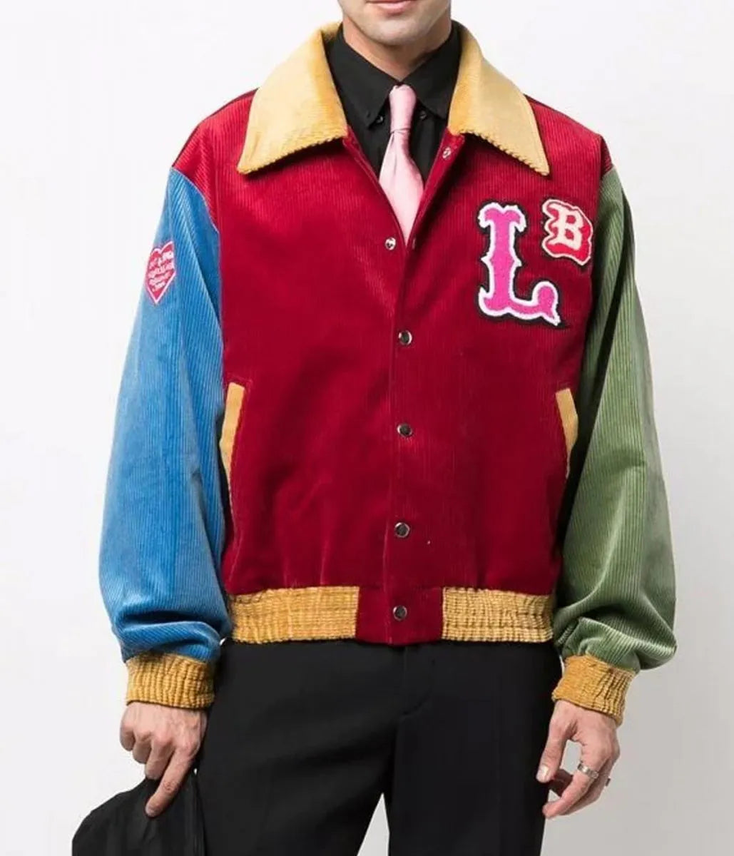 Lover Boy Corduroy Colour Block Jacket - detail view