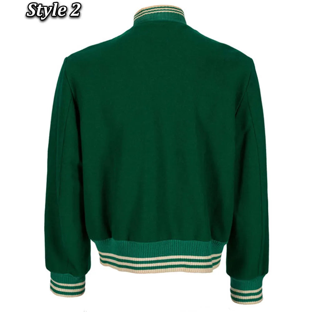 1960 Philadelphia Eagles Green Varsity Jacket - detail view