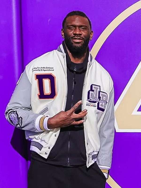 Franck Kepnang Jackie Robinson Letterman Jacket - detail view