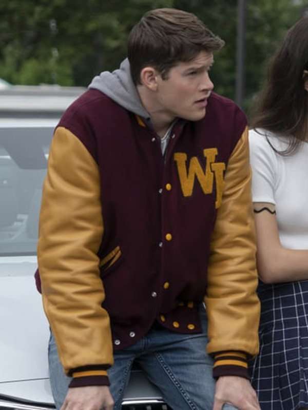 The Society Jason Letterman Varsity Jacket - back view