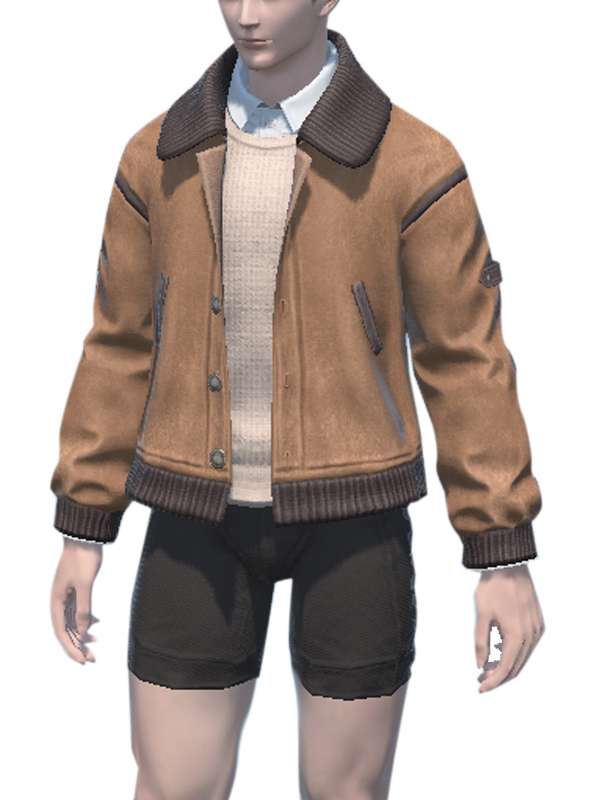 Ffxiv Brown Varsity Jacket