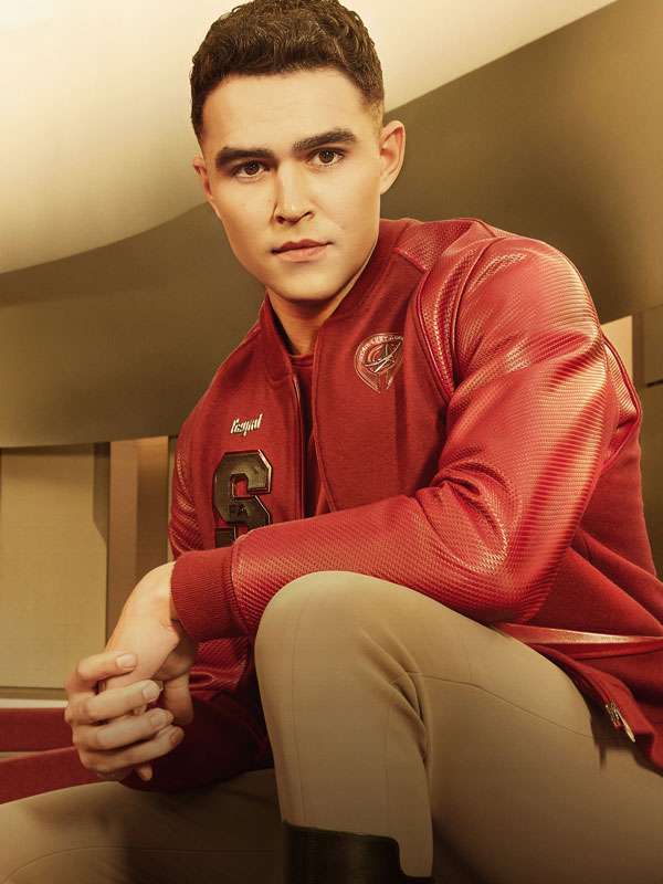 George Hawkins Star Trek Starfleet Academy Varsity Jacket - side view