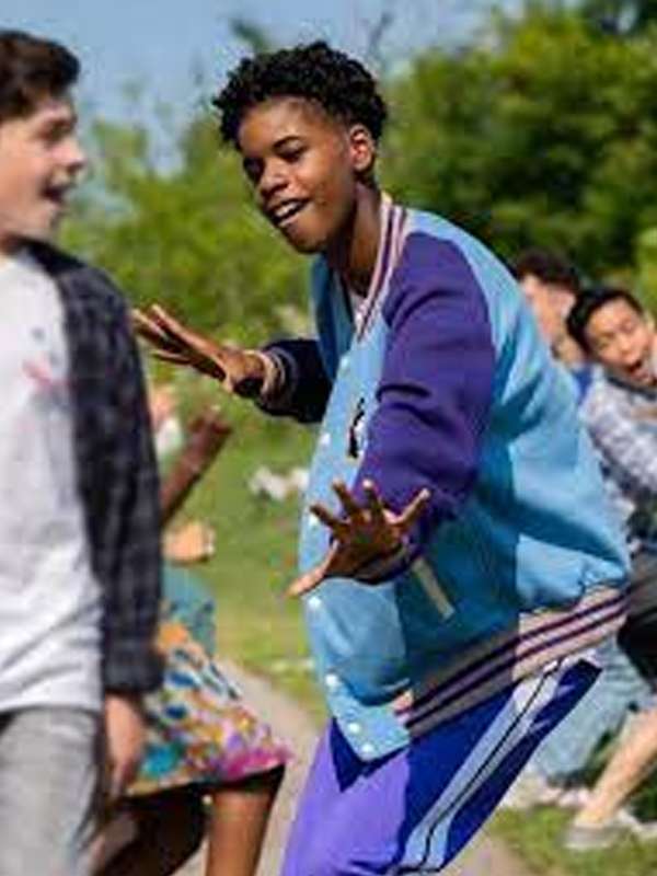 Jd Mccrary 13 the Musical Varsity Jacket - back view