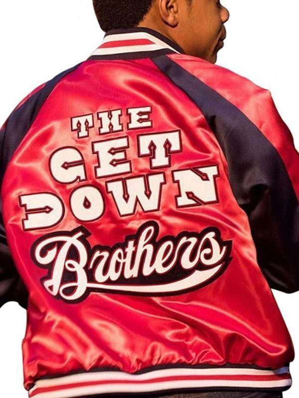 The Get Down Brothers Dizzee Red Varsity Jacket - side view