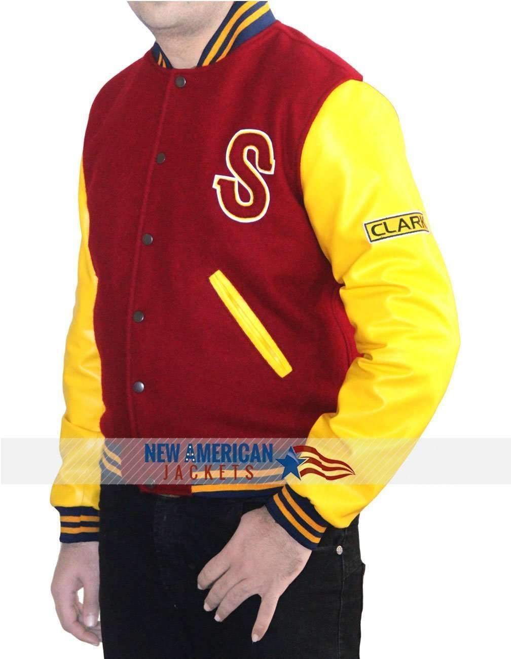 Letterman Jacket Varsity Crow Jacket - detail view