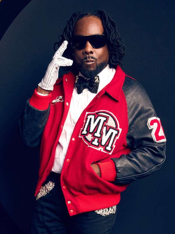 Michael Movie Premiere Wale Varsity Jacket - detail view